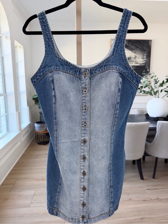 saltwater LUXE Dresses & Skirts - Saltwater Luxe Zira Two-Tone Denim Mini Dress Size Small NWT